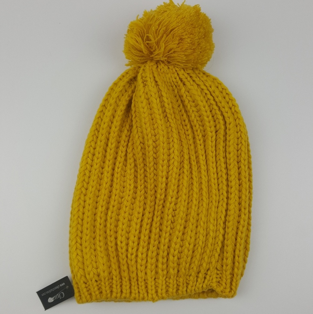 Mustard Knit Winter Beanie {Chuns}